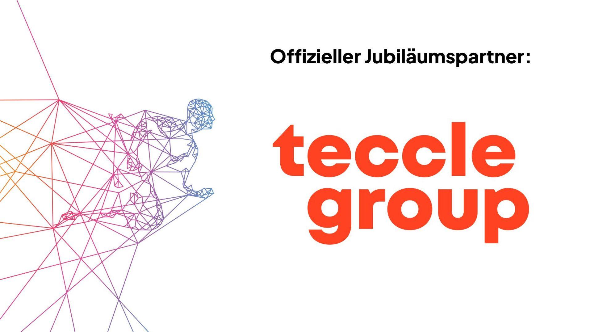 Logo der teccle group Logo des Jubiläumspartner teccle group